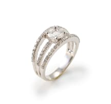 Illusion-set diamond ring
