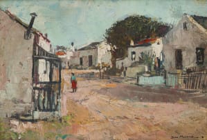 Don Madge; Street Scene with Figures