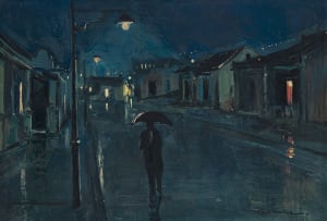 Don Madge; Nighttime Street Scene