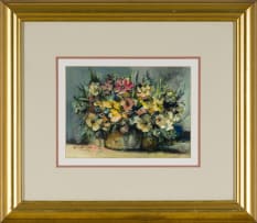 Jan Dingemans; Still Life with Flowers and Fruit