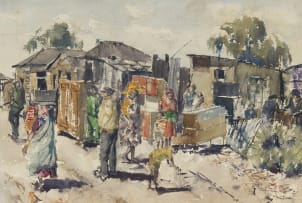 Durant Sihlali; Village Scene