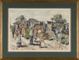 Durant Sihlali; Village Scene