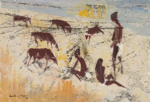 Jack Lugg; Figures with Cattle