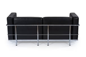Le Corbusier, Pierre Jeanneret & Charlotte Perriand; LC2 'Grand Confort', two-seater sofa after a 1928 design by Le Corbusier, Pierre Jeanneret and Charlotte Perriand, Italy