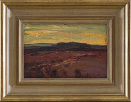 Titta Fasciotti; Abstracted Landscape with Distant Mountains