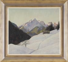 Alexander Weise; Snowy Mountain Scene