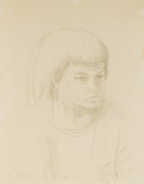 Maggie Laubser; Portrait of a Girl