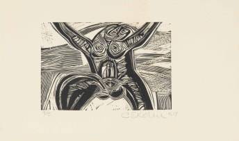 Cecil Skotnes; Abstract Figures, four