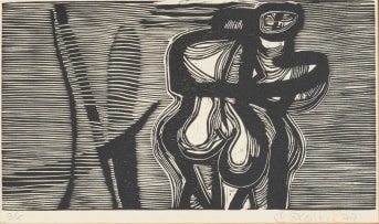 Cecil Skotnes; Abstract Figures, four