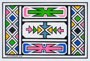 Esther Mahlangu; Untitled