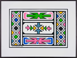 Esther Mahlangu; Untitled