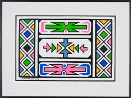 Esther Mahlangu; Untitled
