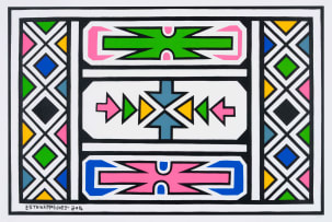 Esther Mahlangu; Untitled