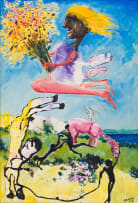 Beezy Bailey; Figure with Flowers