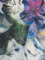 Louis Jansen van Vuuren; Still Life with Hands and Figure, triptych