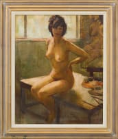 Irmin Henkel; Seated Nude