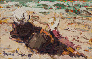 Adriaan Boshoff; Mother and Child at the Beach
