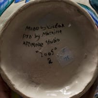 Ardmore Ceramic Studio; Insect and flower bowl