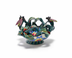 Ardmore Ceramic Studio; Insect and flower bowl