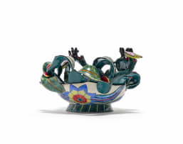 Ardmore Ceramic Studio; Insect and flower bowl