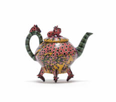 Ardmore Ceramic Studio; Pink giraffe teapot