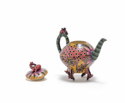 Ardmore Ceramic Studio; Pink giraffe teapot