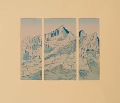Alice Goldin; Mountain, triptych