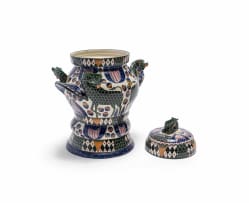 Ardmore Ceramic Studio; Walking giraffe lidded vessel