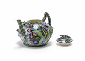 Ardmore Ceramic Studio; Bird and flower teapot