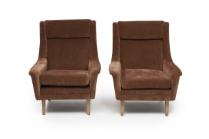 Folke Ohlsson; Pair of 'Sonet' Lounge chairs for Dux, Sweden