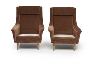 Folke Ohlsson; Pair of 'Sonet' Lounge chairs for Dux, Sweden