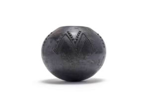 Thembi Nala; Ukhamba with relief and incised patterns
