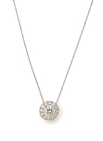Diamond halo pendant