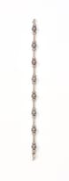 Pearl and diamond bracelet
