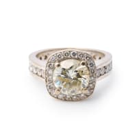 Diamond halo ring