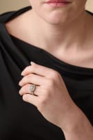 Diamond halo ring