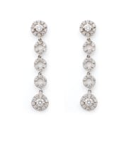 Diamond drop earrings