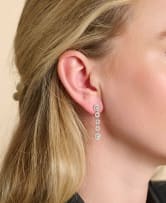 Diamond drop earrings