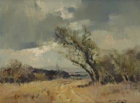 Errol Boyley; Road through a Bushveld Landscape with Trees