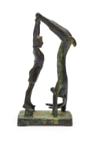 Guy du Toit; Man and Upside Down Hare