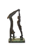 Guy du Toit; Man and Upside Down Hare