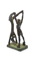 Guy du Toit; Man and Upside Down Hare