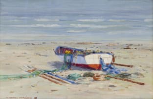 Wessel Marais; Boat on Shore
