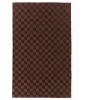 Herringbone; Château mocha rug, India