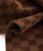 Herringbone; Château mocha rug, India