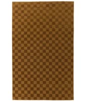 Herringbone; Château tobacco rug, India