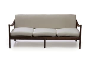 Lubis; Three-seater sapele mahogany sofa, South Africa
