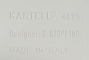 Giotto Stoppino; Magazine rack for Kartell, Italy
