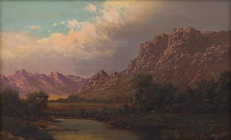 Tinus de Jongh; Mountain Landscape