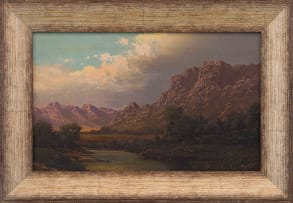 Tinus de Jongh; Mountain Landscape